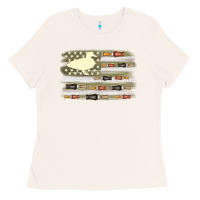 Bone duck hunter flag Ladies Tee - MaliasSmallBusiness