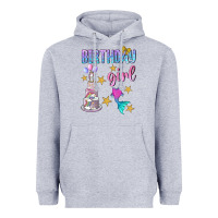 Heather Grey birthday girl Heavyweight Hoodie - BundleAndBundleShop