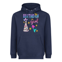 Navy birthday girl Heavyweight Hoodie - BundleAndBundleShop