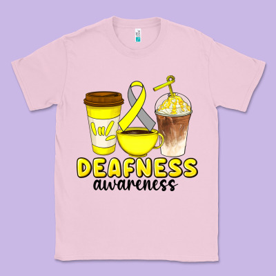 Deafness Awareness Coffee Cups Classic Tee Designed By Artiststas