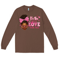 Chestnut it's the self love for me afro woman Long Sleeve Tee - texasbilliewilder