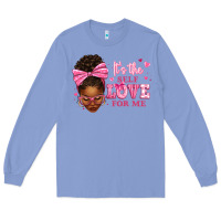Colony Blue it's the self love for me afro woman Long Sleeve Tee - texasbilliewilder