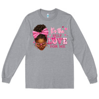 Heather Grey it's the self love for me afro woman Long Sleeve Tee - texasbilliewilder