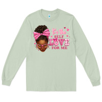 Matcha it's the self love for me afro woman Long Sleeve Tee - texasbilliewilder