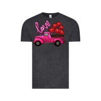 Vintage Black valentines day turck with balloons Vintage Tee - RanaPortraitStore