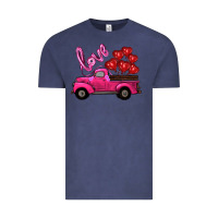Vintage Denim valentines day turck with balloons Vintage Tee - RanaPortraitStore