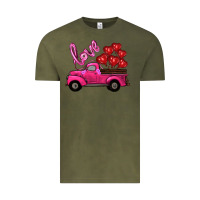 Vintage Olive valentines day turck with balloons Vintage Tee - RanaPortraitStore