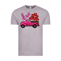 Vintage Zinc valentines day turck with balloons Vintage Tee - RanaPortraitStore