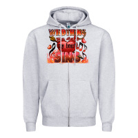 Heather Grey Valentine's Day wild thing you make my heart sing Zipper Hoodie - FaDigitalArtStudio