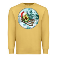 Antique Gold Slide Avocado Premium Sweatshirt - FaDigitalArtStudio