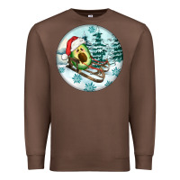 Chestnut Slide Avocado Premium Sweatshirt - FaDigitalArtStudio