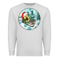 Dove Grey Slide Avocado Premium Sweatshirt - FaDigitalArtStudio