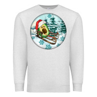 Oatmeal Heather Slide Avocado Premium Sweatshirt - FaDigitalArtStudio
