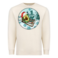 Sandshell Slide Avocado Premium Sweatshirt - FaDigitalArtStudio