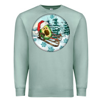 Seafoam Slide Avocado Premium Sweatshirt - FaDigitalArtStudio
