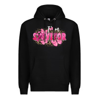 Black I' m survivor Breast Cancer Premium Hoodie - FaDigitalArtStudio