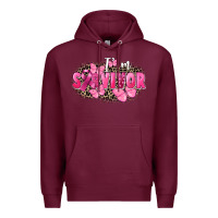 Burgundy I' m survivor Breast Cancer Premium Hoodie - FaDigitalArtStudio
