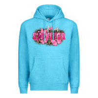 Ocean Blue I' m survivor Breast Cancer Premium Hoodie - FaDigitalArtStudio