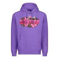 Purple I' m survivor Breast Cancer Premium Hoodie - FaDigitalArtStudio