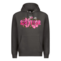 Smoke I' m survivor Breast Cancer Premium Hoodie - FaDigitalArtStudio