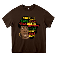 Chocolate Brown black woman africa silhouette Heavy Core Tee - MaliasSmallBusiness