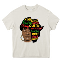Cream black woman africa silhouette Heavy Core Tee - MaliasSmallBusiness