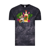 Cloud Black mexican tequila gnomes guitar roses cactus serape Vintage Tee - Artiststas