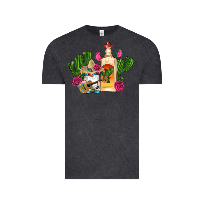 Mexican Tequila Gnomes Guitar Roses Cactus Serape Vintage Tee by Artiststas | Teevron