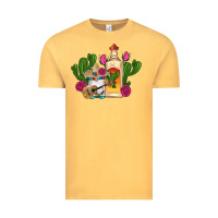 Vintage Mustard mexican tequila gnomes guitar roses cactus serape Vintage Tee - Artiststas