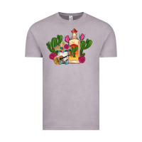Vintage Zinc mexican tequila gnomes guitar roses cactus serape Vintage Tee - Artiststas