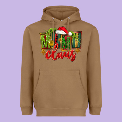 Christmas Mimi Claus Heavyweight Hoodie Designed By Fadigitalartstudio