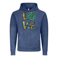 Vintage Denim love with gemstone Vintage Hoodie - Artiststas