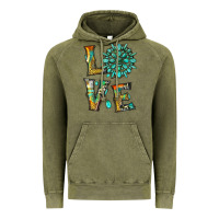 Vintage Olive love with gemstone Vintage Hoodie - Artiststas