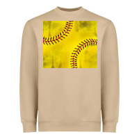 Mushroom distressed softball pattern Heavyweight Sweatshirt - TumblerDesignByShophia