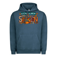 Pigment Midnight Navy tis the season football Urban Hoodie - RacoonDesign