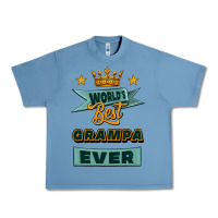 Pebble Blue world's best grampa ever Urban Heavy Tee - Jasminsmagicworld