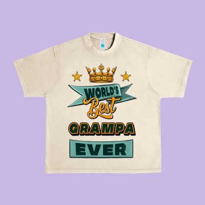 World's Best Grampa Ever Urban Heavy Tee Designed By Jasminsmagicworld