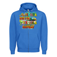 True Royal Fiesta siesta tequila repeat Zipper Hoodie - FaDigitalArtStudio