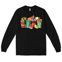 Black Fruits coffee cups Long Sleeve Tee - NancyCooperArtShop