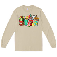Mushroom Fruits coffee cups Long Sleeve Tee - NancyCooperArtShop