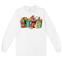 White Fruits coffee cups Long Sleeve Tee - NancyCooperArtShop