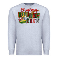 Heather Grey Christmas baking crew Premium Sweatshirt - FaDigitalArtStudio