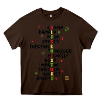 Chocolate Brown black history Heavy Core Tee - MaliasSmallBusiness