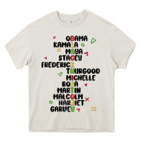 Cream black history Heavy Core Tee - MaliasSmallBusiness
