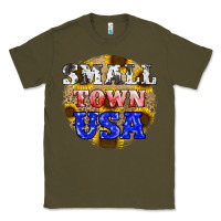 Army Green small town usa Classic Tee - JahusDesignShop