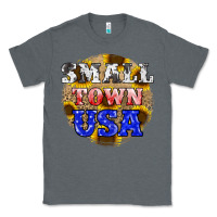 Charcoal Heather small town usa Classic Tee - JahusDesignShop