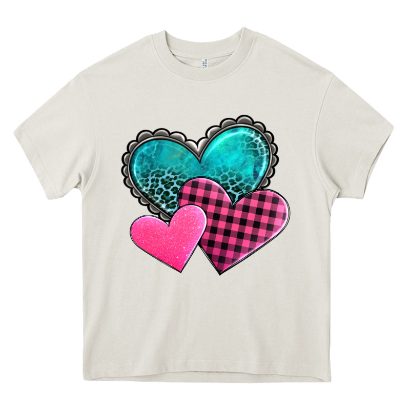 Valentine's Day Hearts Heavy Core Tee by AdoDesignShop | Teevron