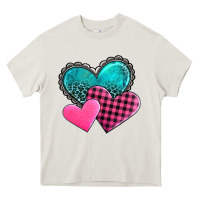 Cream valentine's day hearts Heavy Core Tee - AdoDesignShop