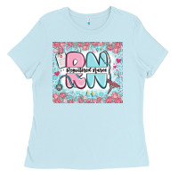 Baby Blue registered nurse rn Ladies Tee - MaliasSmallBusiness