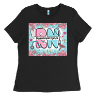 Black registered nurse rn Ladies Tee - MaliasSmallBusiness
